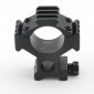 JJ Airsoft - Mount ring High diam. 25.4 / 30mm with 3 Picatinny rails