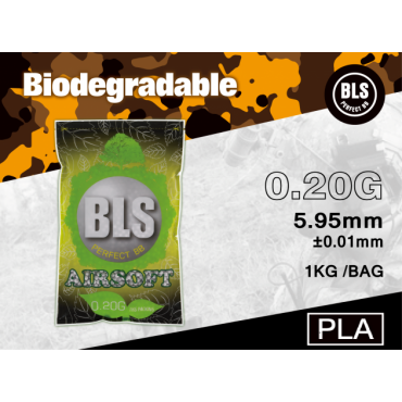 BLS - Billes BIO 6mm 0.20g - 1KG / 5000 billes
