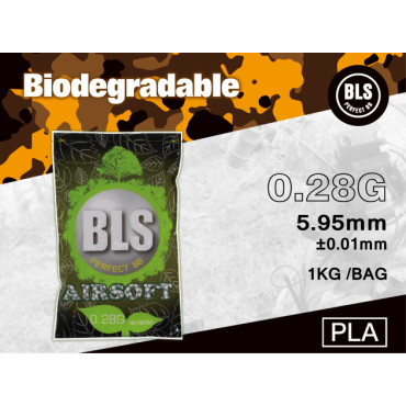 BLS - Billes BIO 6mm 0.28g - 1KG / 3570 billes