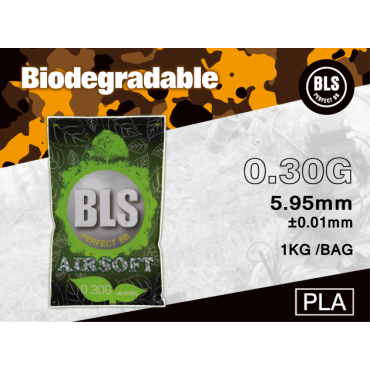 BLS - Billes BIO 6mm 0.30g - 1KG / 3333 billes