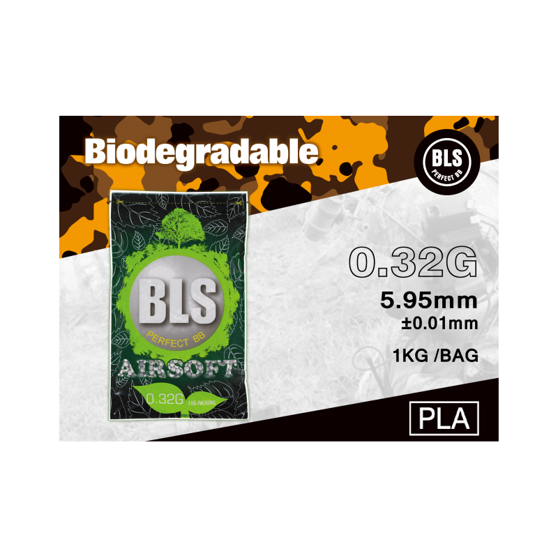 BLS - BIO BB's 6mm 0.32g - 1KG / 3125 pellets