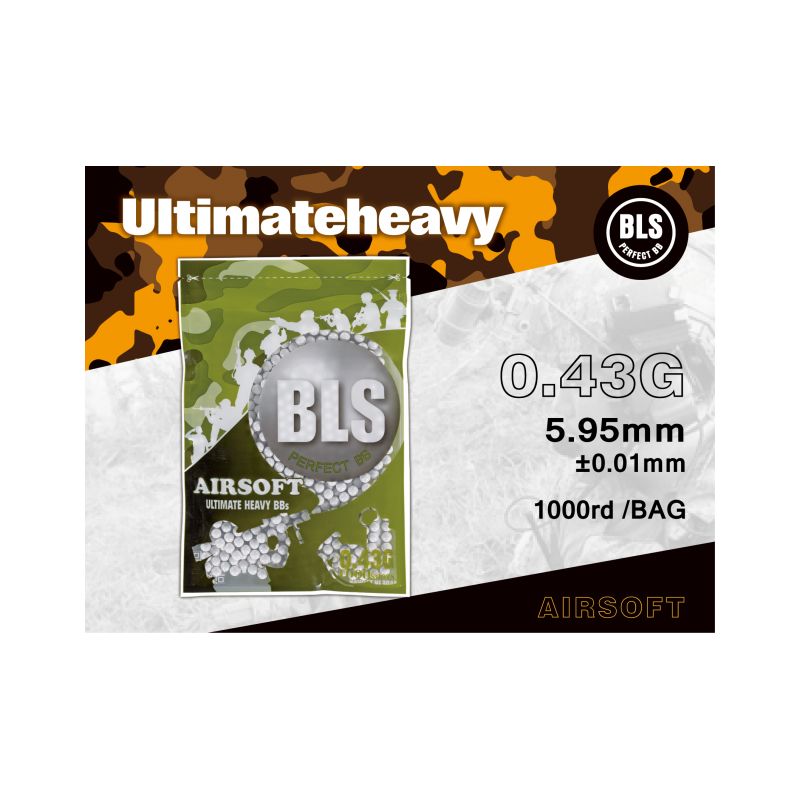 BLS - Sachet 1000 billes BIO 6mm 0.43g