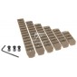 JJ AIRSOFT - M-LOK 6 pieces rail set (Tan)