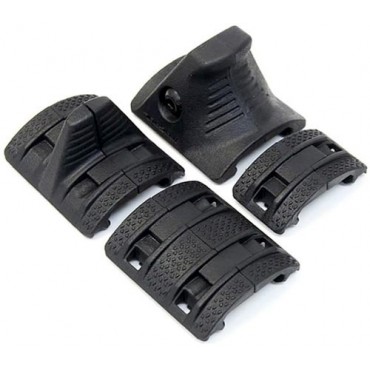 Magpul style XTM hand stop kit (Black)