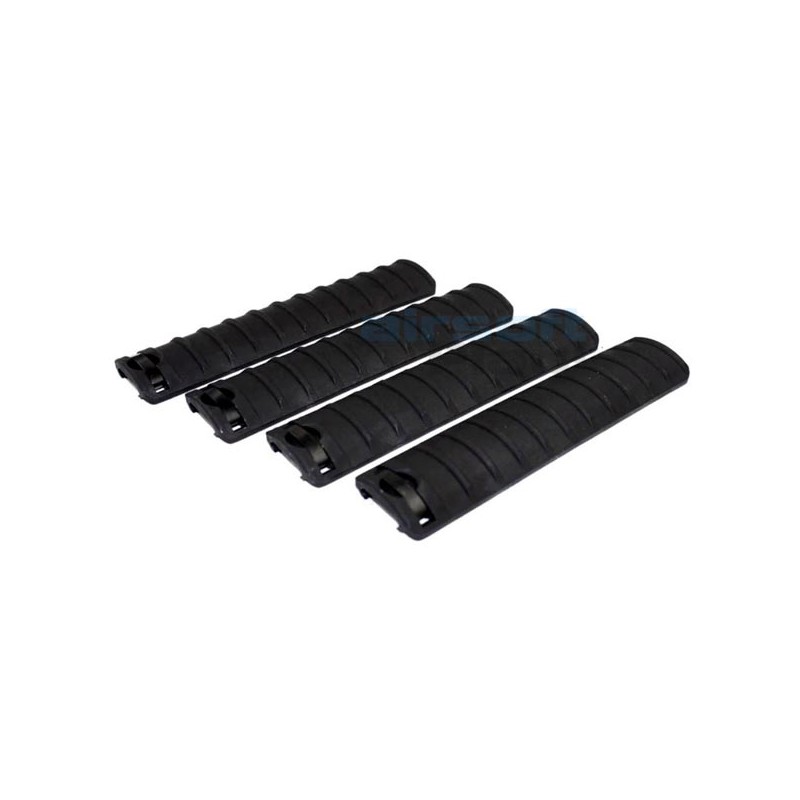 Set of 4 pieces RIS rail covers Knights Armament style (Black)