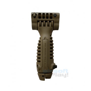 Tactical bipod foldable fore grip FAB Defense Tan