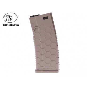 Big Dragon - Mid cap Tan Magazine for M4/M16 Hexmag style