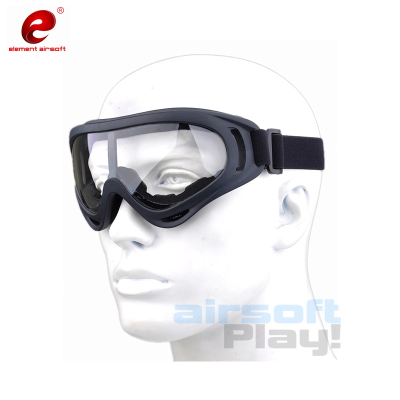 Element airsoft - Lunette de protection masque Noir